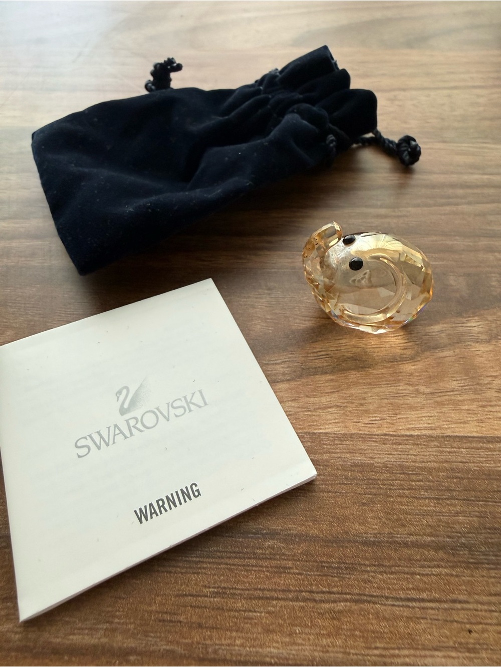 Retired Swarovski Crystal Baby Elephant Figurine